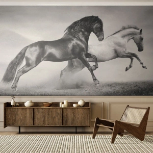 Fotomural personalizado Standard Eco - Ángeles y demonios - animales, Caballos, Naturaleza