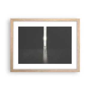 Póster en marco roble claro - Un paso hacia un futuro brillante - 40x30 cm