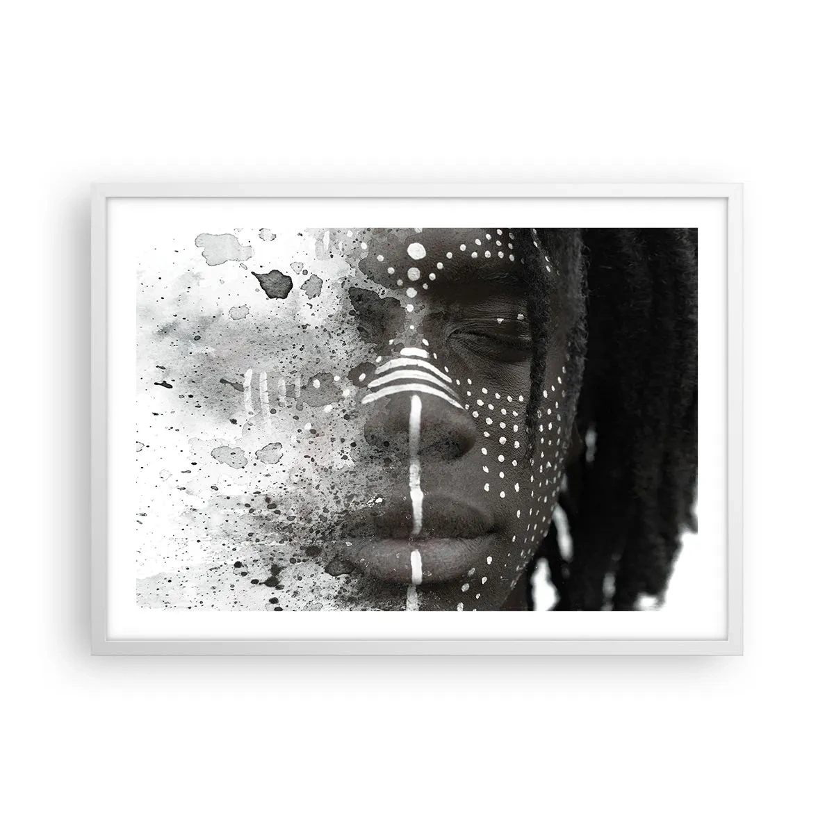 Póster en marco blanco - Descubrimiento del espíritu original - 70x50 cm