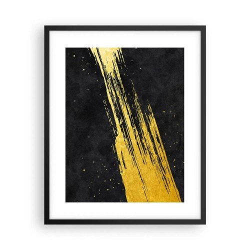 Póster en marco negro - Saltar al hiperespacio - 40x50 cm