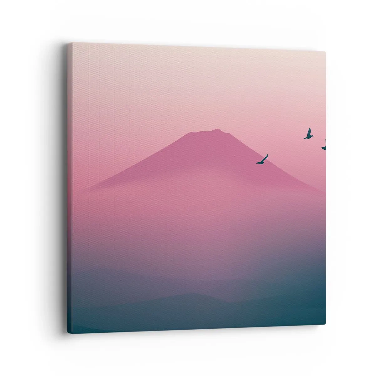 Cuadro sobre lienzo - Impresión de Imagen - Sobre las nubes - 40x40 cm