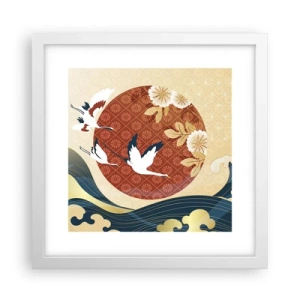 Póster en marco blanco - Un cuento de hadas japonés - 30x30 cm