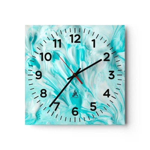 Reloj de pared - Reloj de vidrio - Juntos para siempre - 40x40 cm