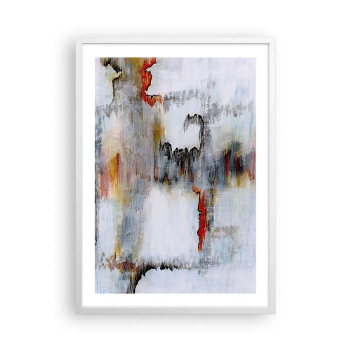 Póster en marco blanco - Abstracto sobre el agua - 50x70 cm