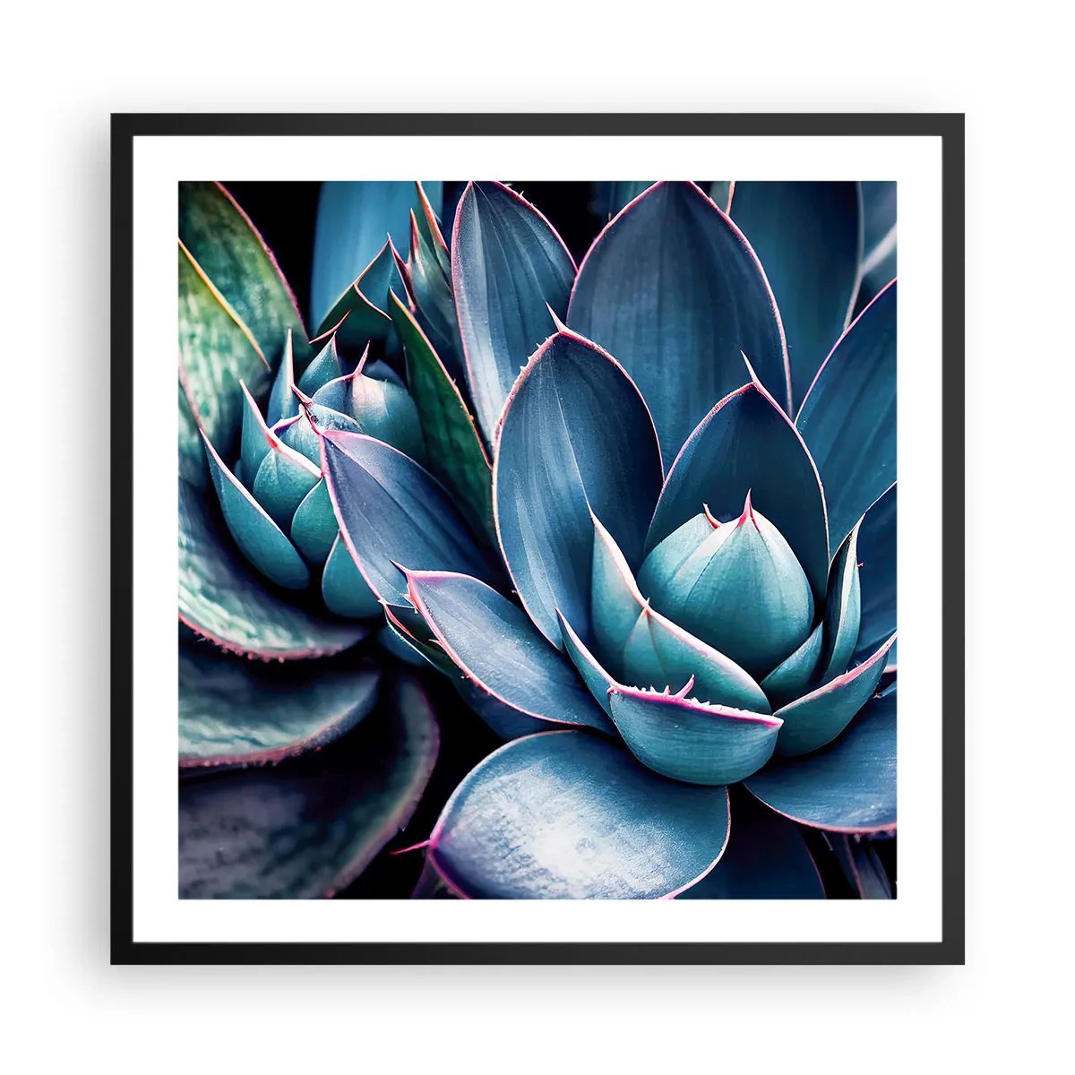 Póster en marco negro - Fuerza vital - 60x60 cm