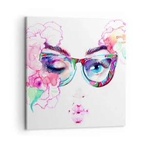 Cuadro sobre lienzo - Impresión de Imagen - Una promesa tentadora - 60x60 cm