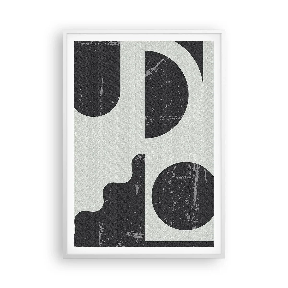 Póster en marco blanco - Composición arriba y abajo - 70x100 cm