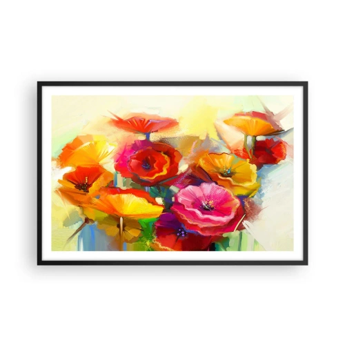 Póster en marco negro - No solo rojo - 91x61 cm