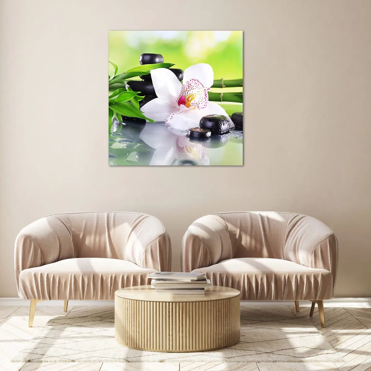 Cuadro sobre vidrio - Impresiones sobre Vidrio - Frescura - 60x60 cm