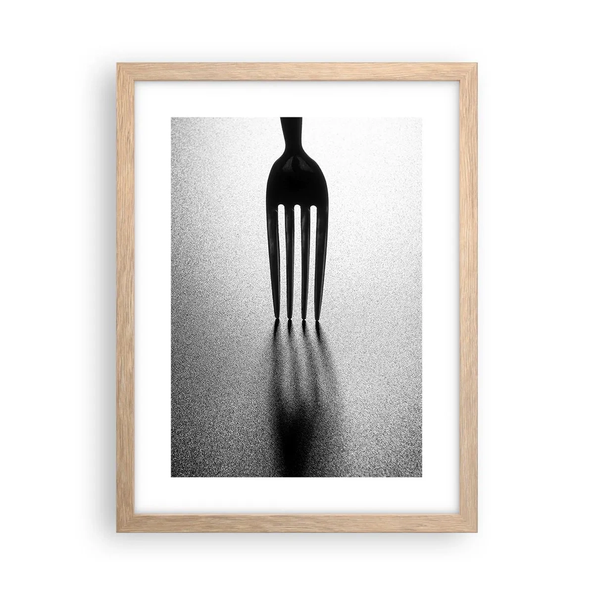 Póster en marco roble claro - Luz y sombra - 30x40 cm