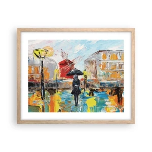 Póster en marco roble claro - Leyendas parisinas - 50x40 cm