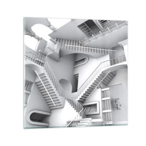 Cuadro sobre vidrio - Impresiones sobre Vidrio - Paradojas del espacio - 70x70 cm