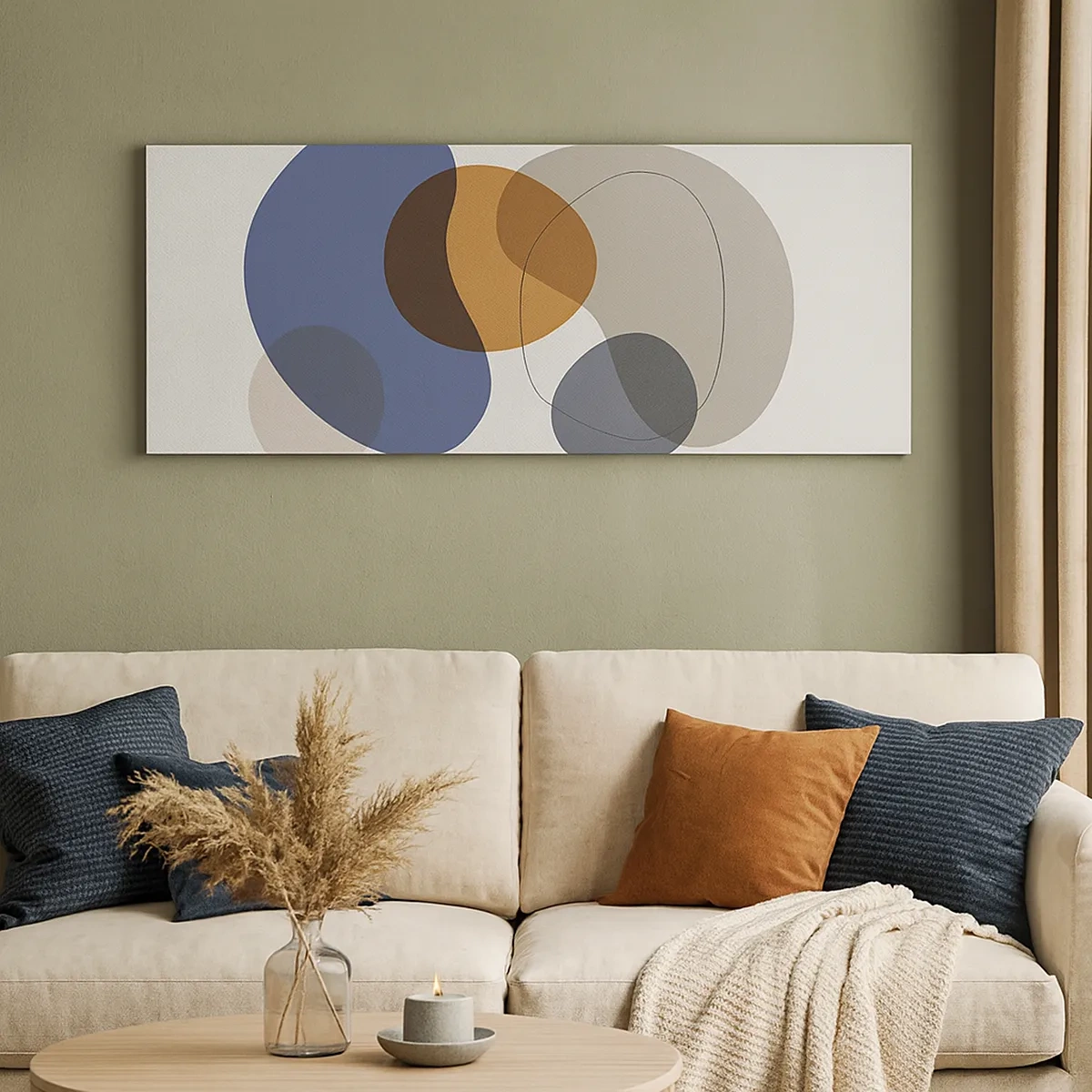 Cuadro sobre lienzo - Impresión de Imagen - Gotas de color - 30x30 cm