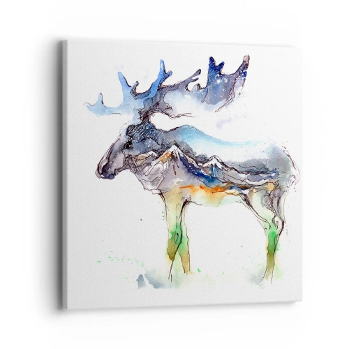 Cuadro sobre lienzo - Impresión de Imagen - El héroe de un cuento de invierno - 40x40 cm