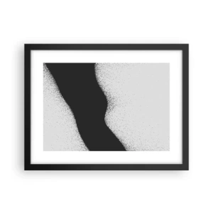 Póster en marco negro - Equilibrio suave - 40x30 cm