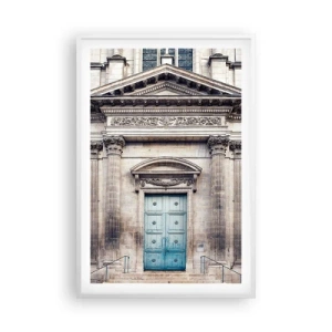 Póster en marco blanco - Puerta al mundo espiritual - 61x91 cm