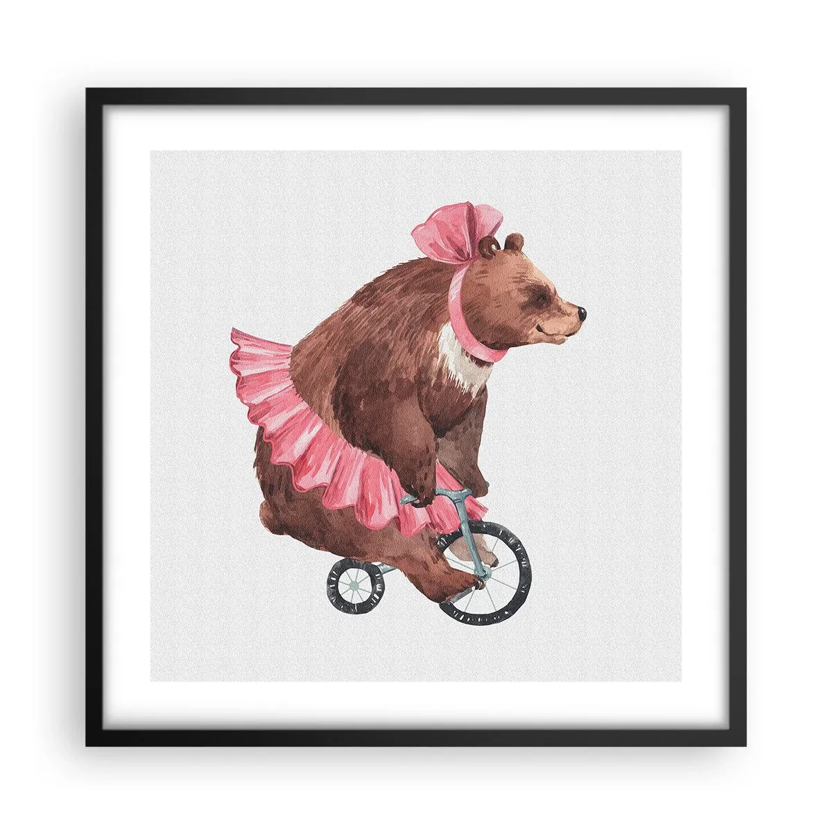 Póster en marco negro - ¡Qué circo! - 50x50 cm