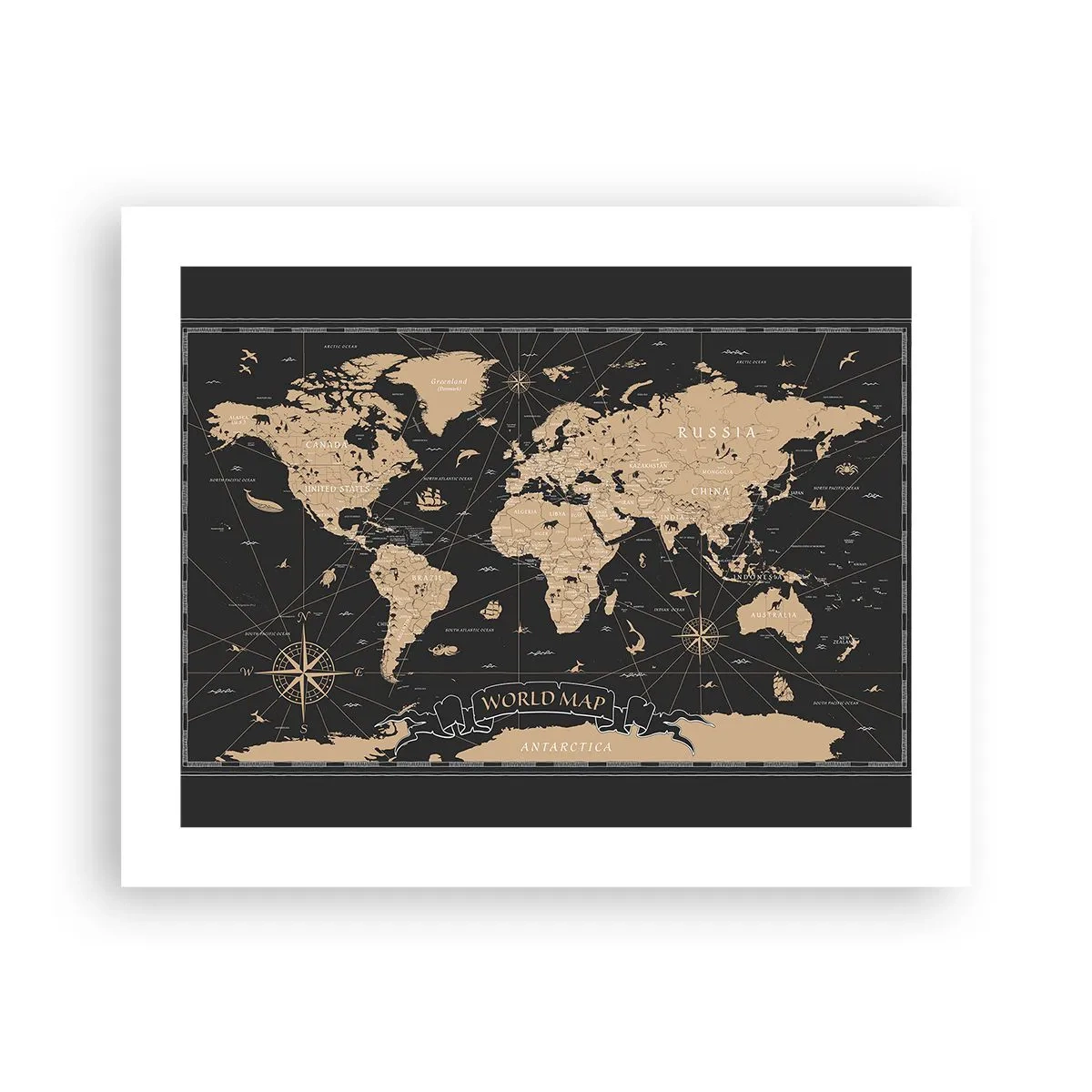 Póster - Las fronteras de mi mundo - 50x40 cm