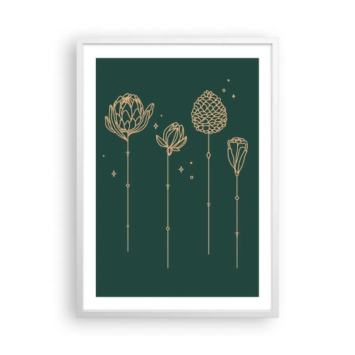 Póster en marco blanco - La familia vegetal - 50x70 cm