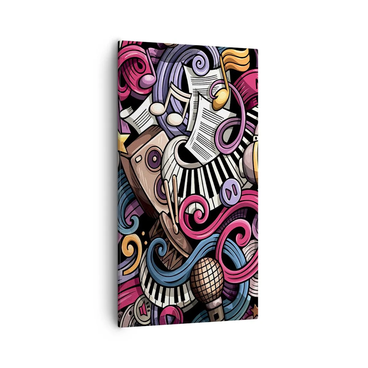 Cuadro sobre lienzo - Impresión de Imagen - Una melodía complicada - 55x100 cm