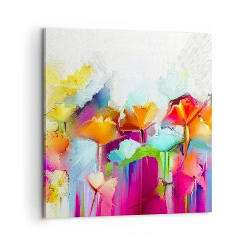 Cuadro sobre lienzo - Impresión de Imagen - Un arco iris ha florecido - 60x60 cm
