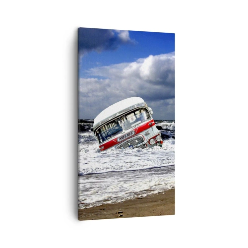 Cuadro sobre lienzo - Impresión de Imagen - ¿Y qué te sorprende? - 45x80 cm