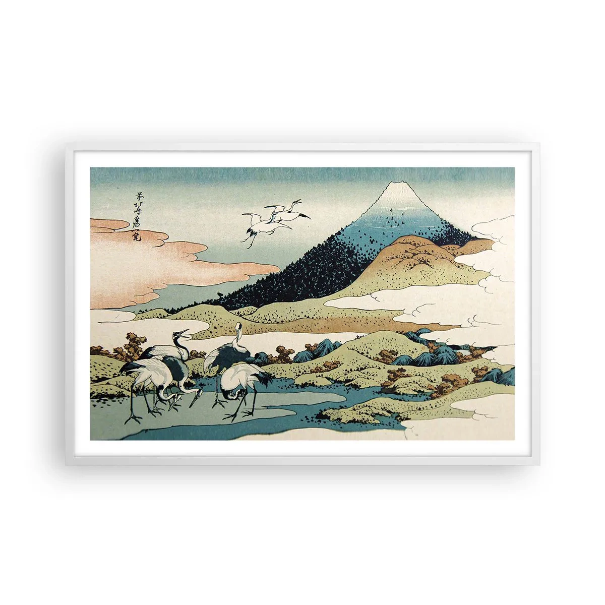 Póster en marco blanco - Alma japonesa - 91x61 cm