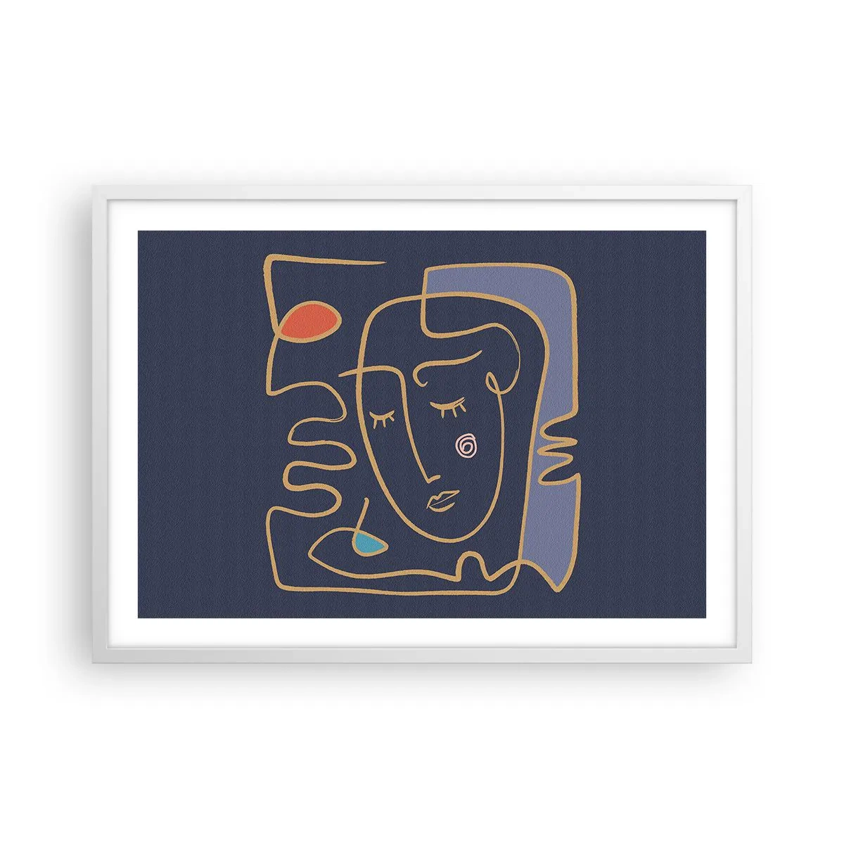 Póster en marco blanco - En un maravilloso sueño - 70x50 cm