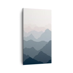 Cuadro sobre lienzo - Impresión de Imagen - Cordilleras a la vista - 45x80 cm