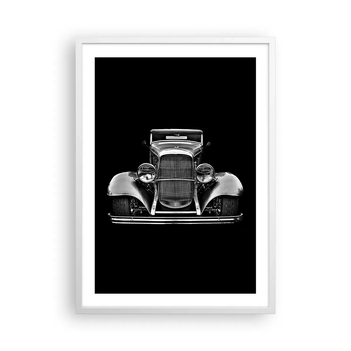 Póster en marco blanco - Un verdadero caballero - 50x70 cm