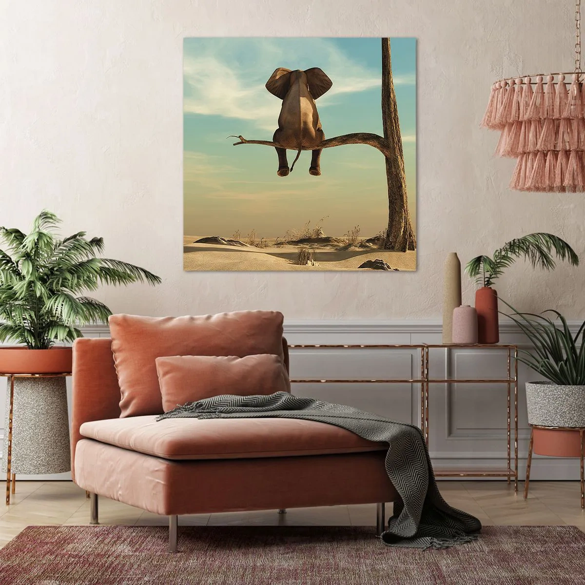 Cuadro sobre lienzo - Impresión de Imagen - Un nuevo punto de vista - 50x50 cm