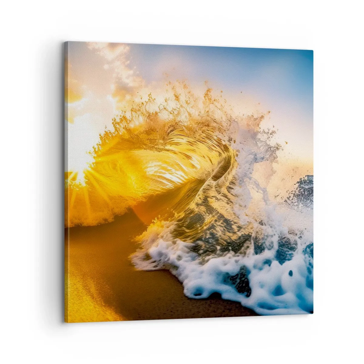 Cuadro sobre lienzo - Impresión de Imagen - Jugando en la arena - 60x60 cm