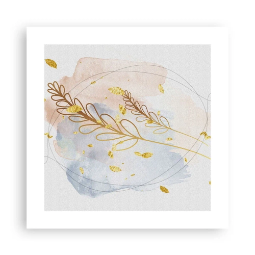 Póster - Ráfaga dorada - 40x40 cm