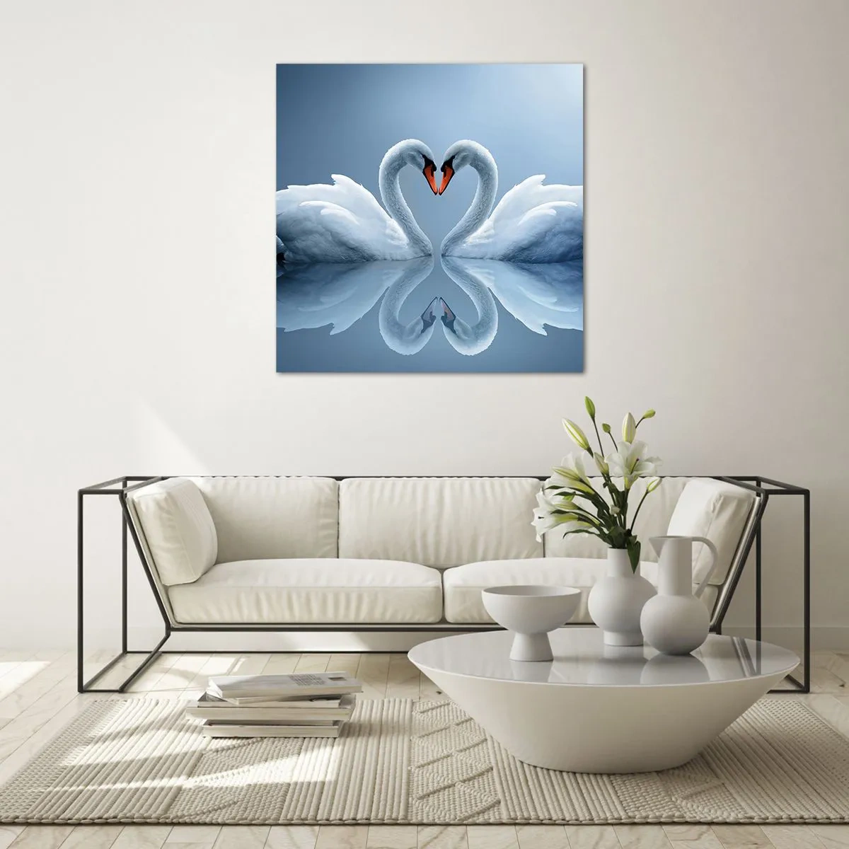Cuadro sobre vidrio - Impresiones sobre Vidrio - Tiempo de amor - 40x40 cm