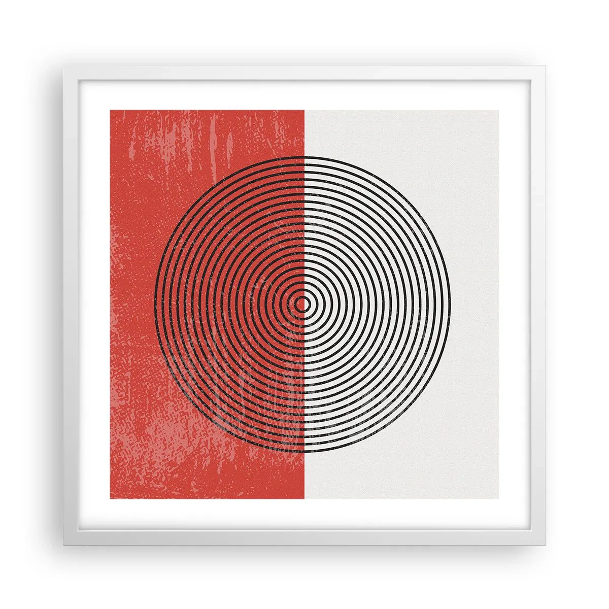 Póster en marco blanco - En el corazón de la misma - 50x50 cm