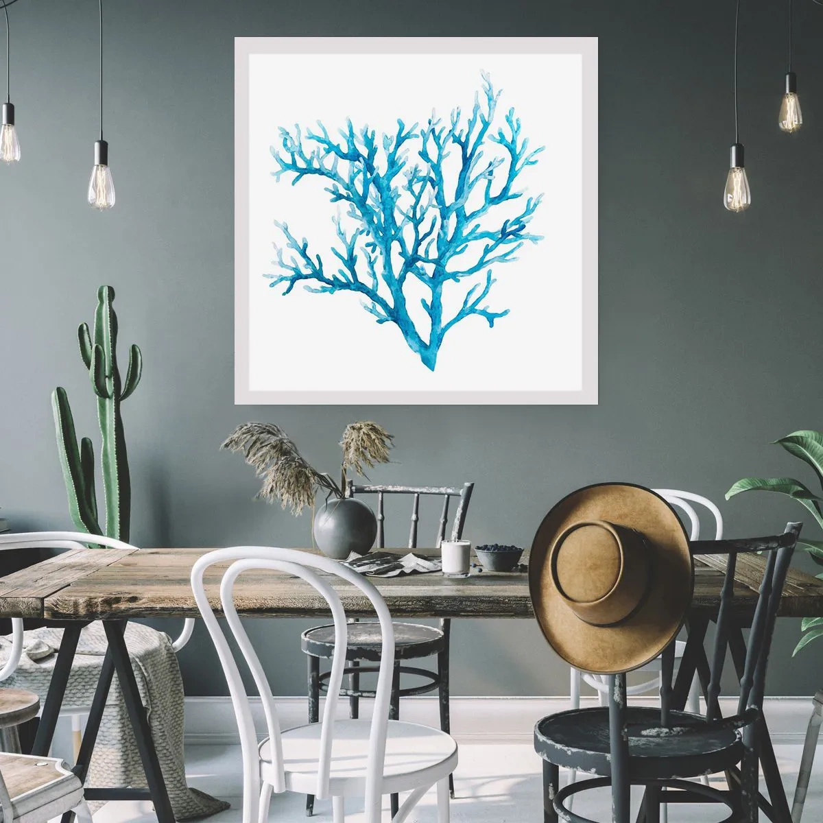 Póster - Filigrana marina - 60x60 cm