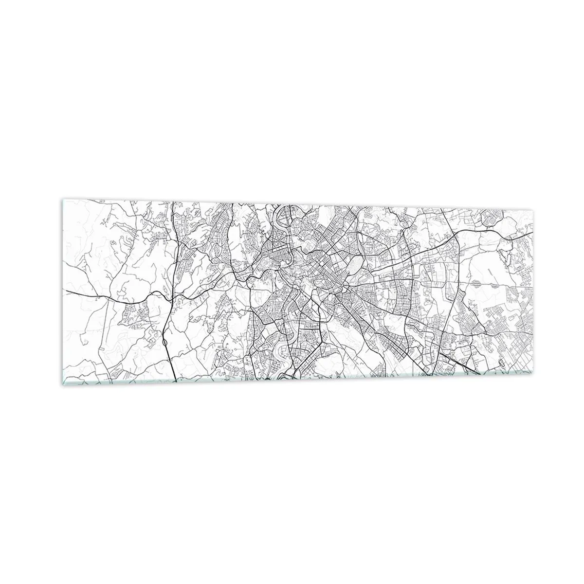 Cuadro sobre vidrio - Impresiones sobre Vidrio - El círculo romano - 90x30 cm