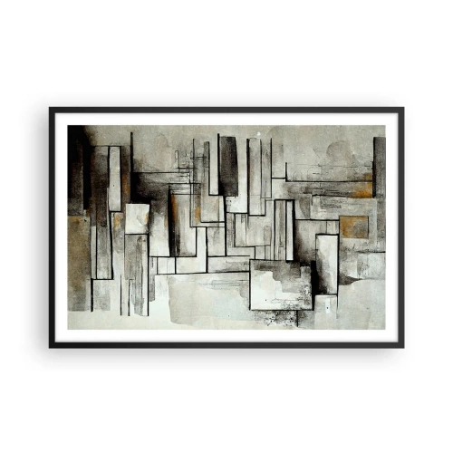 Póster en marco negro - El poder de la sencillez - 91x61 cm