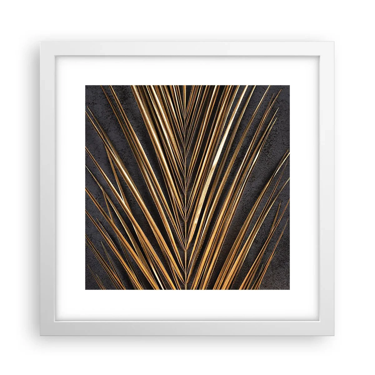 Póster en marco blanco - El oro de los trópicos - 30x30 cm