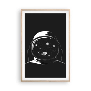 Póster en marco roble claro - Bonita vista - 61x91 cm