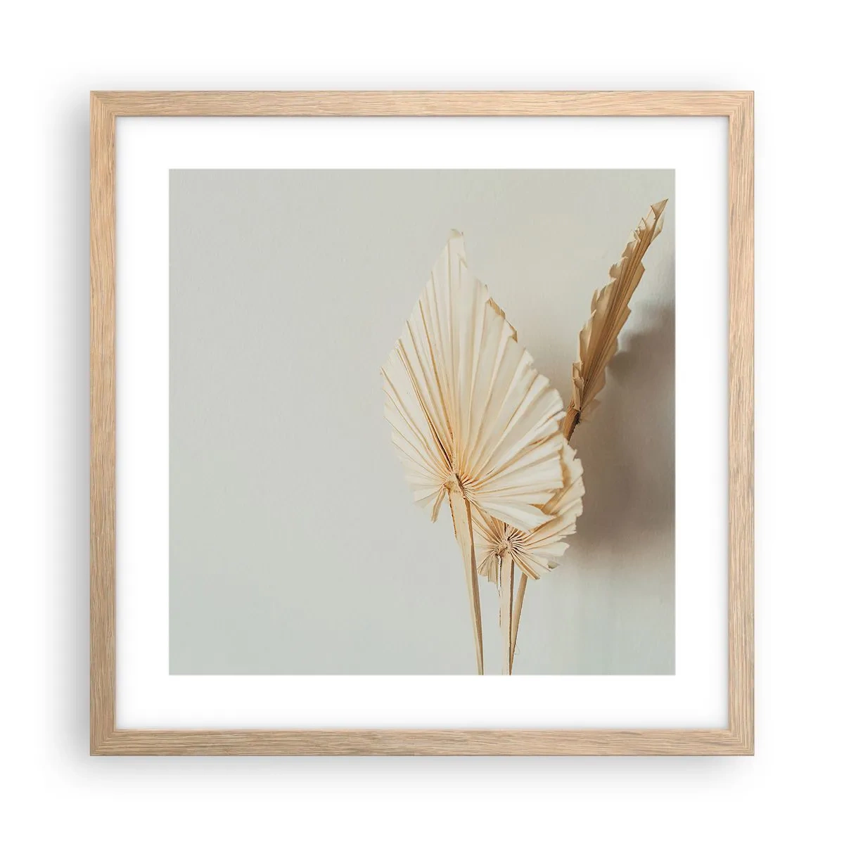 Póster en marco roble claro - Armonía y consuelo - 40x40 cm