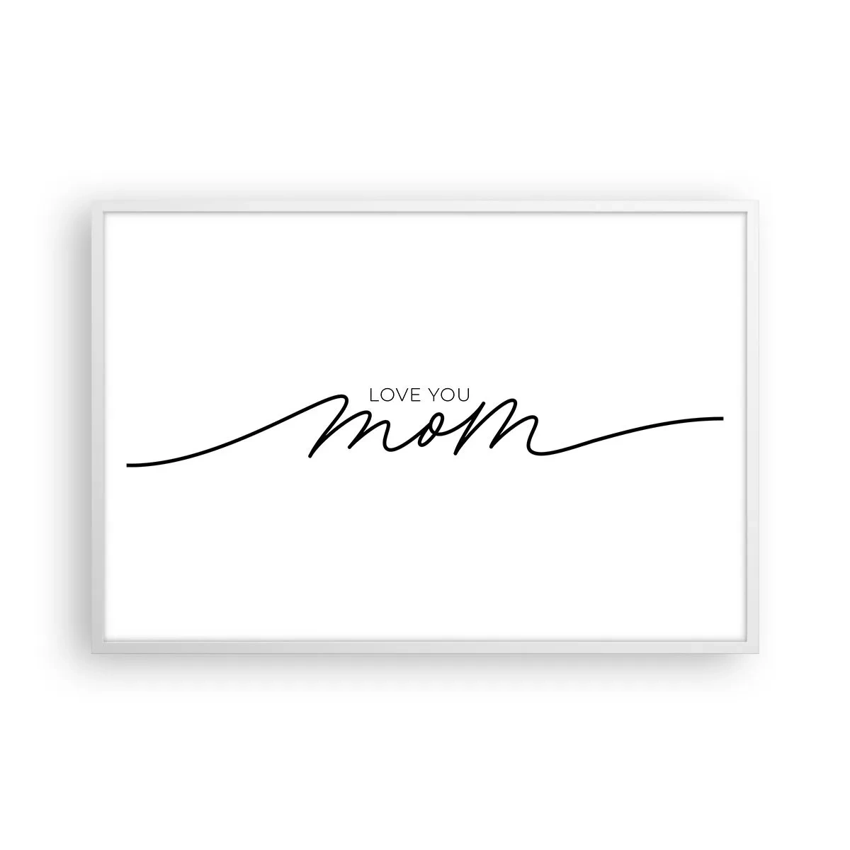 Póster en marco blanco - Gran emoción - 91x61 cm