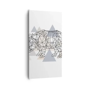 Cuadro sobre lienzo - Impresión de Imagen - Estructura de la fuerza - 65x120 cm