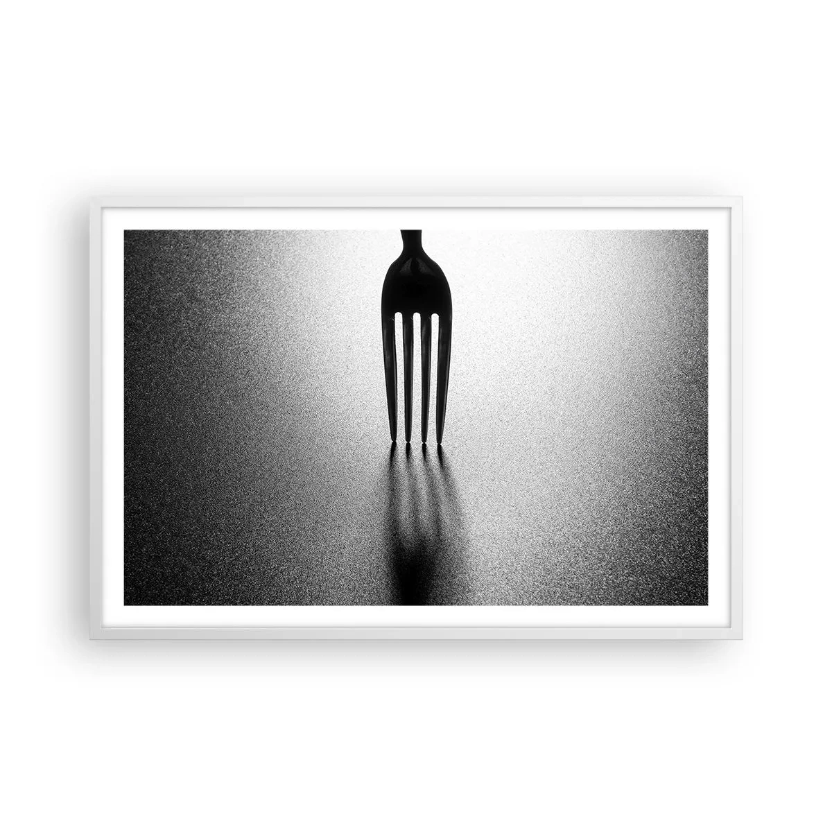 Póster en marco blanco - Luz y sombra - 91x61 cm