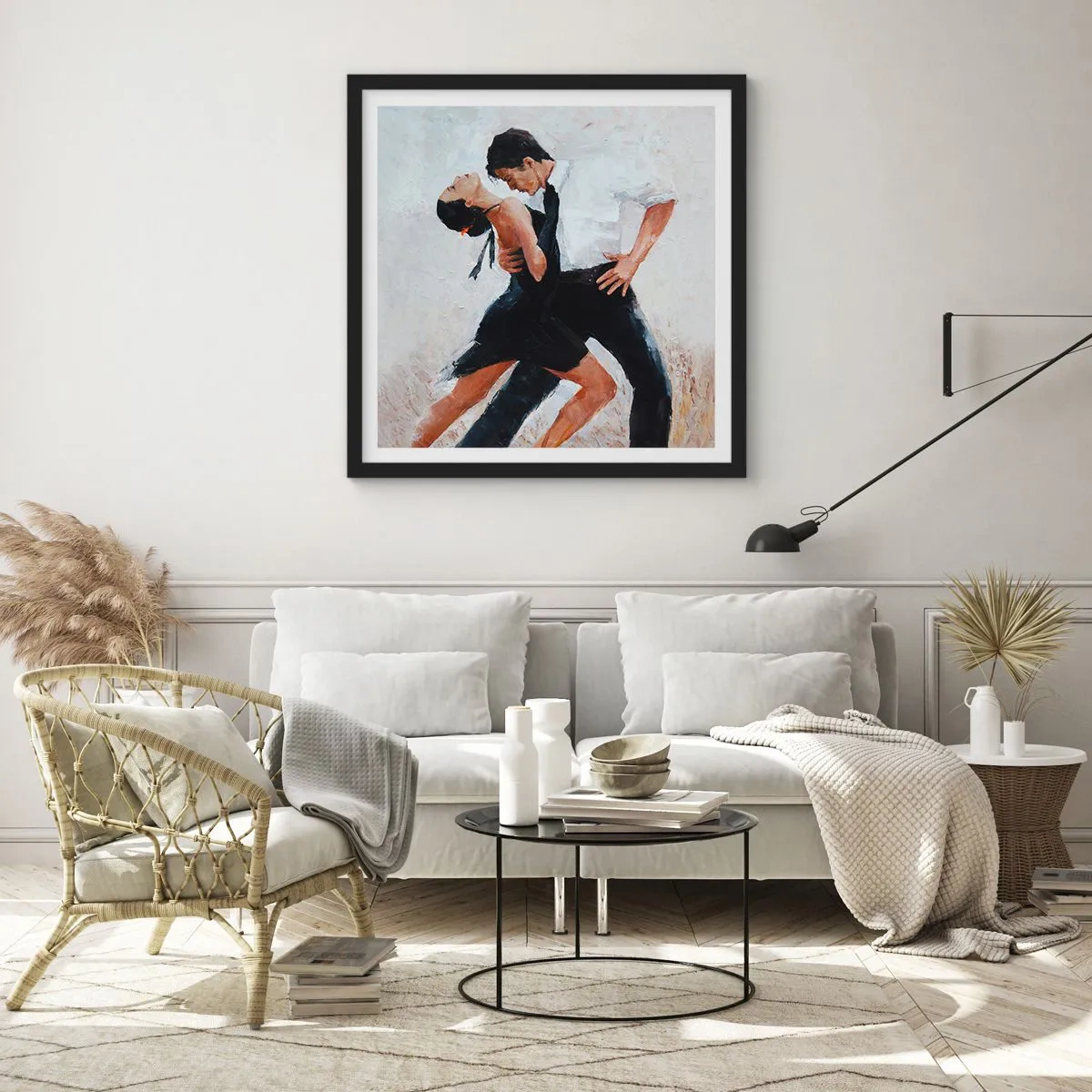 Póster en marco negro - El tango de mis sueños - 50x50 cm