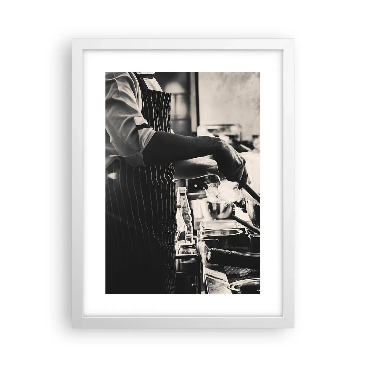 Póster en marco blanco - Alquimia de sabores - 30x40 cm