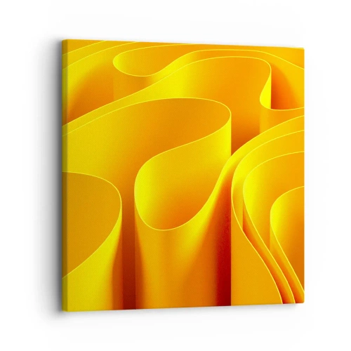 Cuadro sobre lienzo - Impresión de Imagen - Como las olas del sol - 30x30 cm
