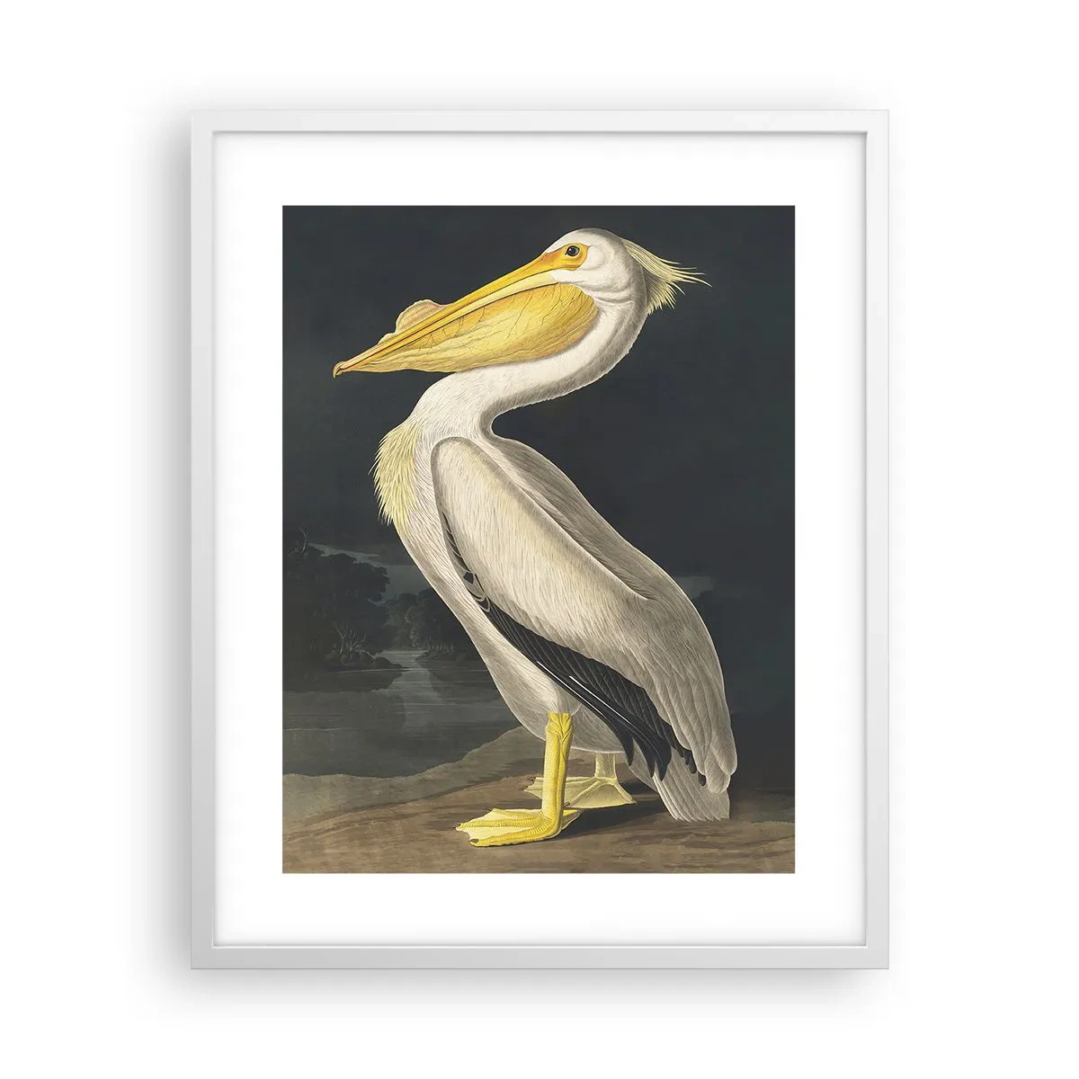 Póster en marco blanco - Con orgullo - 40x50 cm