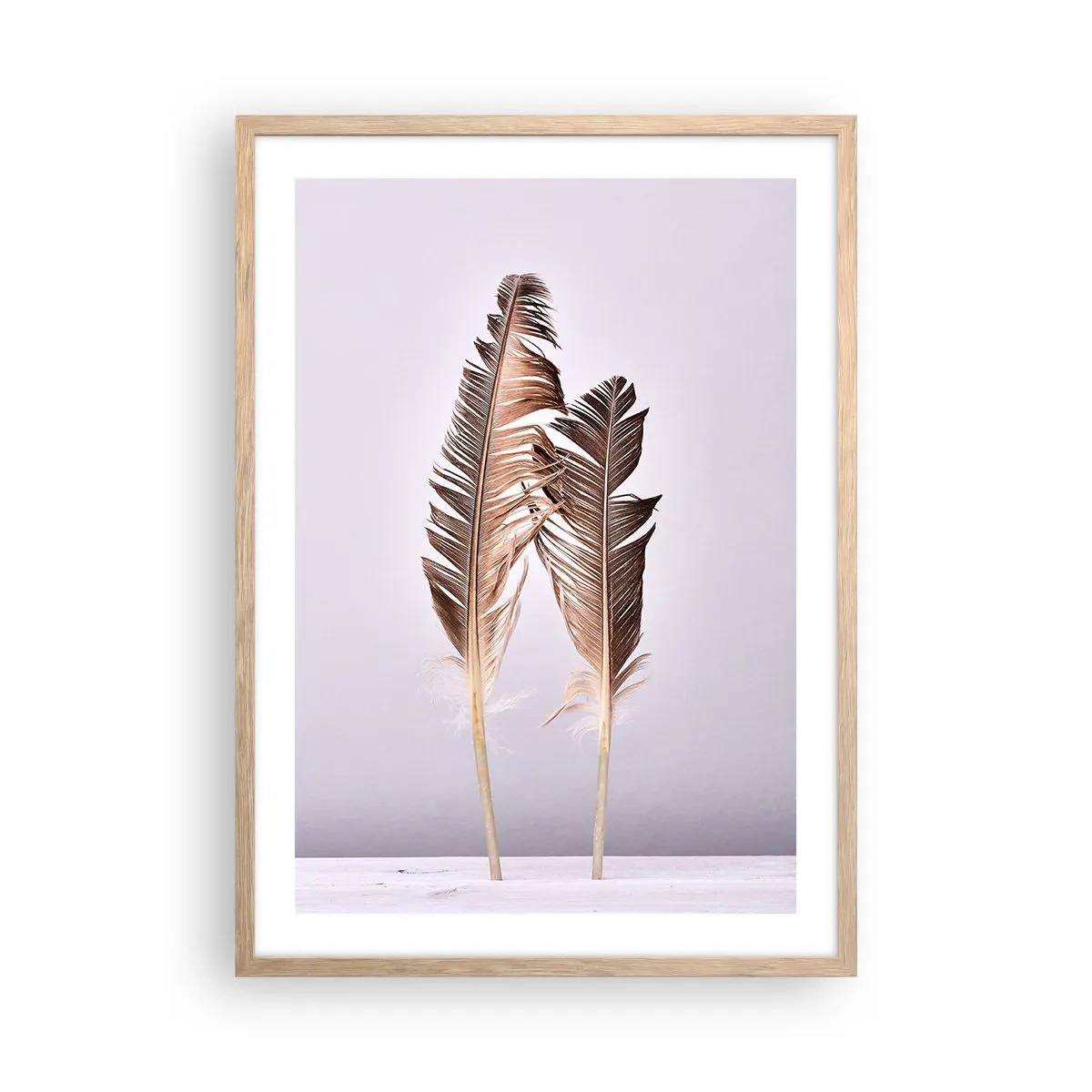 Póster en marco roble claro - Contra la nada - 50x70 cm