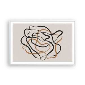 Póster en marco blanco - Todo ha salido mal - 91x61 cm